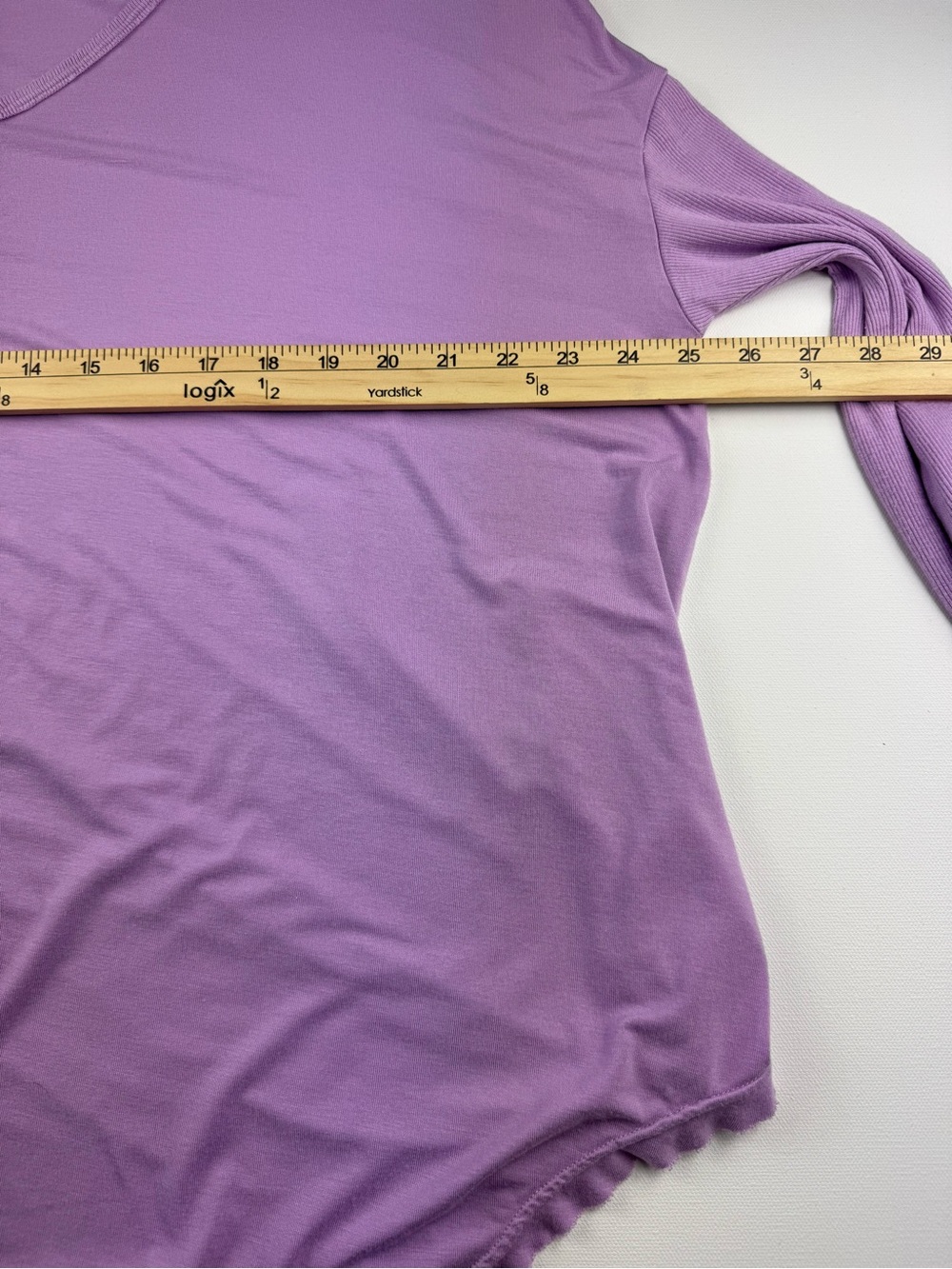 Free People Moonshine Purple Orchid V Neck Long Sleeve Top Tunic Blouse Shirt - Picture 5 of 8